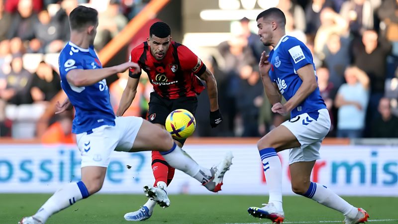 Theo dõi lực lượng thi đấu của 2 đội bóng Everton vs Bournemouth